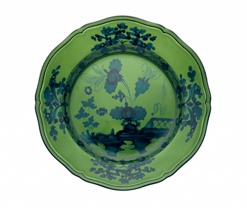 Ginori 1735 Oriente Italiano Dessert/Salad Plate - Malachite (Green)